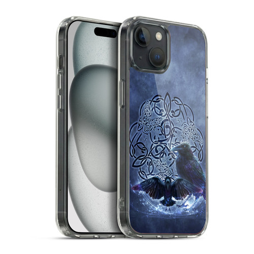 Brigid Ashwood Celtic Wisdom Raven Soft Gel Case for Apple iPhone 15 Plus