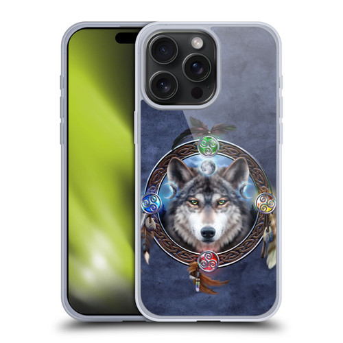 Brigid Ashwood Celtic Wisdom Wolf Guide Soft Gel Case for Apple iPhone 15 Pro Max