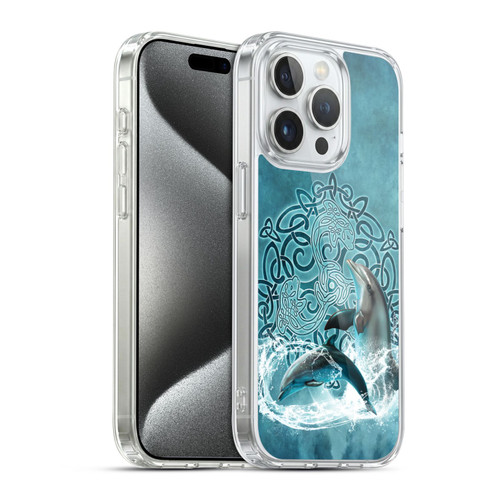 Brigid Ashwood Celtic Wisdom Dolphin Soft Gel Case for Apple iPhone 15 Pro