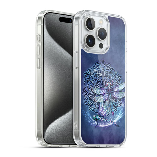 Brigid Ashwood Celtic Wisdom Dragonfly Soft Gel Case for Apple iPhone 15 Pro