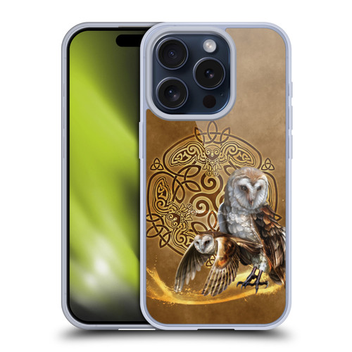 Brigid Ashwood Celtic Wisdom Owl Soft Gel Case for Apple iPhone 15 Pro