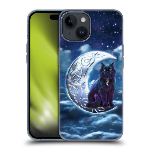 Brigid Ashwood Celtic Wisdom 2 Black Cat Soft Gel Case for Apple iPhone 15