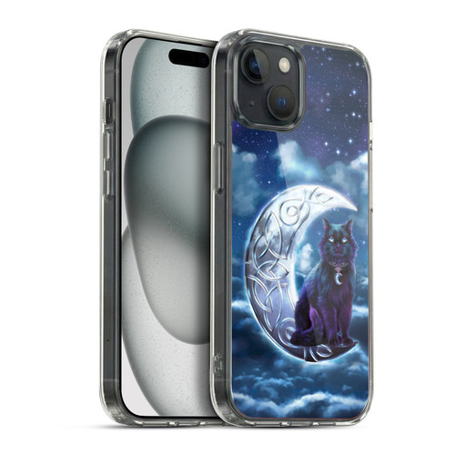 Brigid Ashwood Celtic Wisdom 2 Black Cat Soft Gel Case for Apple iPhone 15 Plus & MagSafe