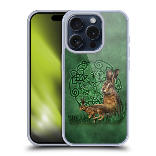 Brigid Ashwood Celtic Wisdom 2 Hare Soft Gel Case for Apple iPhone 15 Pro