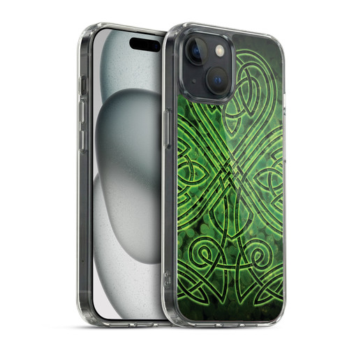 Brigid Ashwood Celtic Wisdom 3 Irish Shamrock Soft Gel Case for Apple iPhone 15