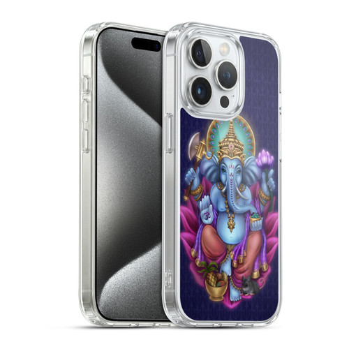 Brigid Ashwood Sacred Symbols Ganesha Soft Gel Case for Apple iPhone 15 Pro & MagSafe