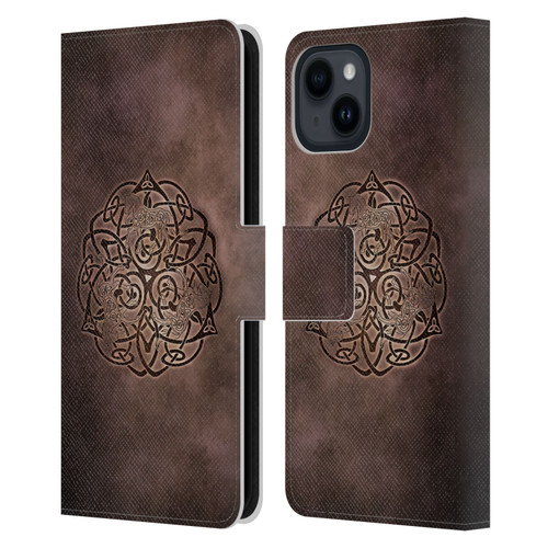 Brigid Ashwood Celtic Wisdom Knot Horse Leather Book Wallet Case Cover For Apple iPhone 15