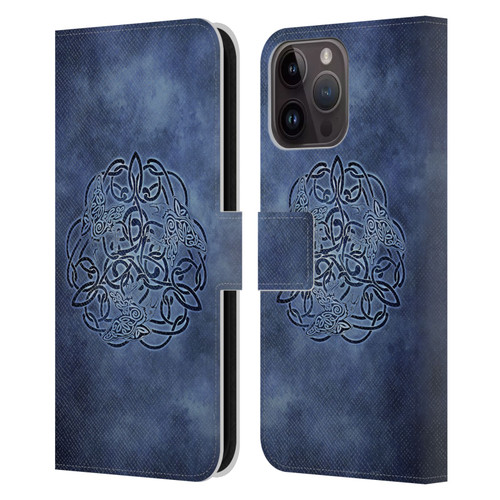 Brigid Ashwood Celtic Wisdom Knot Raven Leather Book Wallet Case Cover For Apple iPhone 15 Pro Max