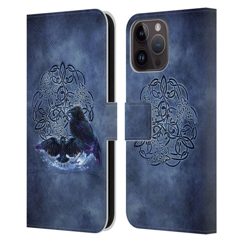 Brigid Ashwood Celtic Wisdom Raven Leather Book Wallet Case Cover For Apple iPhone 15 Pro Max