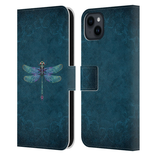 Brigid Ashwood Winged Things Dragonfly Leather Book Wallet Case Cover For Apple iPhone 15 Plus