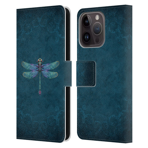 Brigid Ashwood Winged Things Dragonfly Leather Book Wallet Case Cover For Apple iPhone 15 Pro