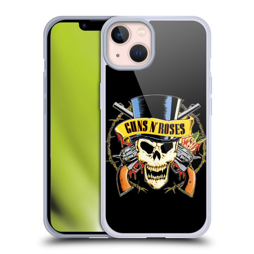 Guns N' Roses Key Art Top Hat Skull Soft Gel Case for Apple iPhone 13