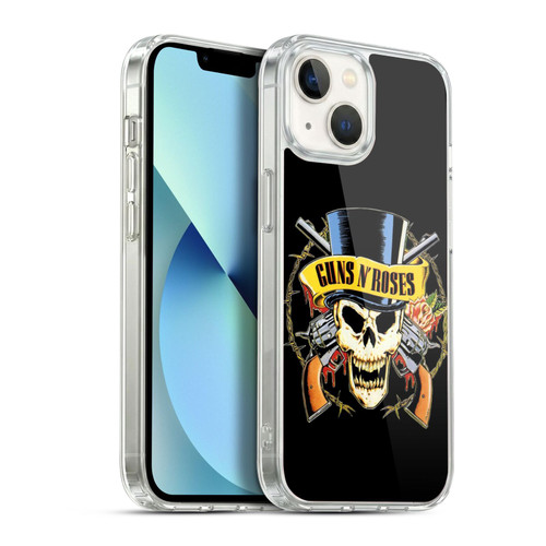 Guns N' Roses Key Art Top Hat Skull Soft Gel Case for Apple iPhone 13