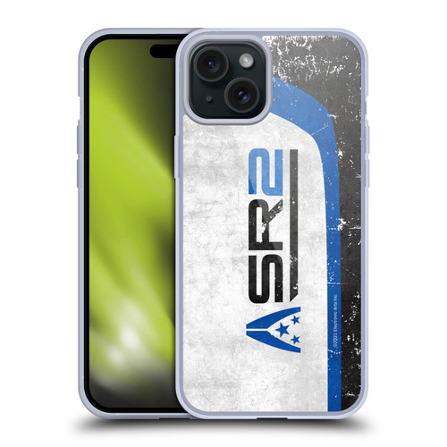 EA Bioware Mass Effect 3 Badges And Logos SR2 Normandy Soft Gel Case for Apple iPhone 15 Plus