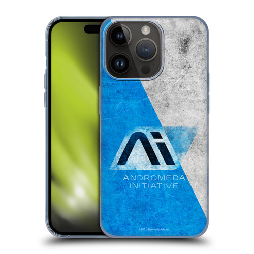 EA Bioware Mass Effect Andromeda Graphics Initiative Distressed Soft Gel Case for Apple iPhone 15 Pro