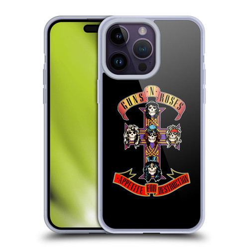 Guns N' Roses Key Art Appetite For Destruction Soft Gel Case for Apple iPhone 14 Pro Max