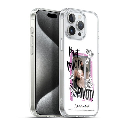 Friends TV Show Doodle Art Pivot Soft Gel Case for Apple iPhone 15 Pro Max & MagSafe