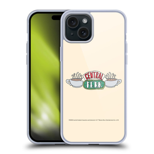 Friends TV Show Iconic Central Perk Soft Gel Case for Apple iPhone 15 Plus