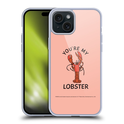 Friends TV Show Iconic Lobster Soft Gel Case for Apple iPhone 15 Plus
