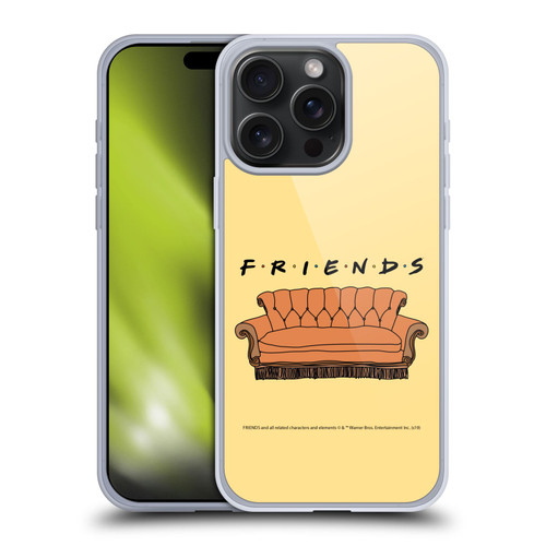 Friends TV Show Iconic Couch Soft Gel Case for Apple iPhone 15 Pro Max & MagSafe