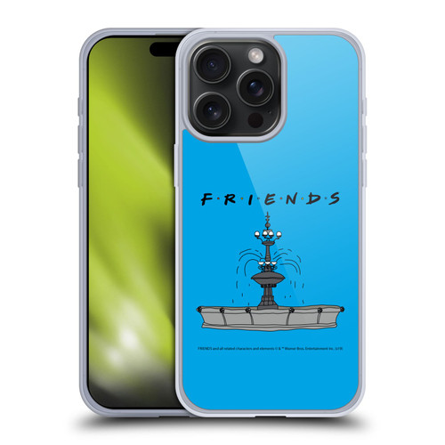 Friends TV Show Iconic Fountain Soft Gel Case for Apple iPhone 15 Pro Max