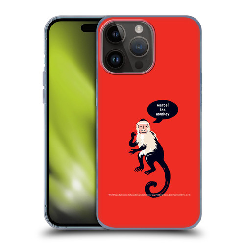 Friends TV Show Iconic Marcel The Monkey Soft Gel Case for Apple iPhone 15 Pro Max