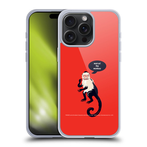 Friends TV Show Iconic Marcel The Monkey Soft Gel Case for Apple iPhone 15 Pro Max