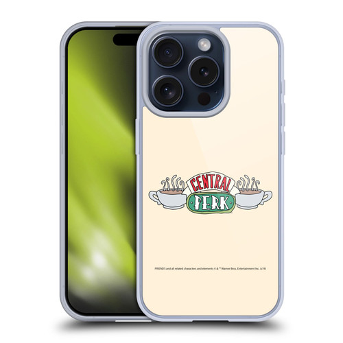 Friends TV Show Iconic Central Perk Soft Gel Case for Apple iPhone 15 Pro