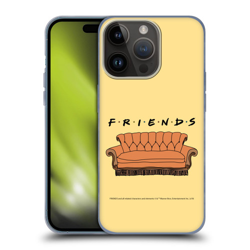 Friends TV Show Iconic Couch Soft Gel Case for Apple iPhone 15 Pro