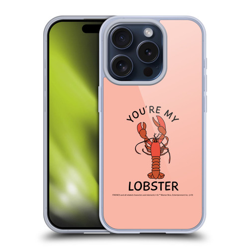 Friends TV Show Iconic Lobster Soft Gel Case for Apple iPhone 15 Pro