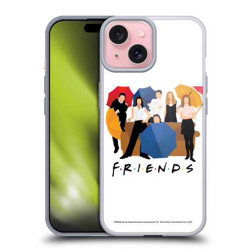 Friends TV Show Key Art Logo Opening Sequence Soft Gel Case for Apple iPhone 15