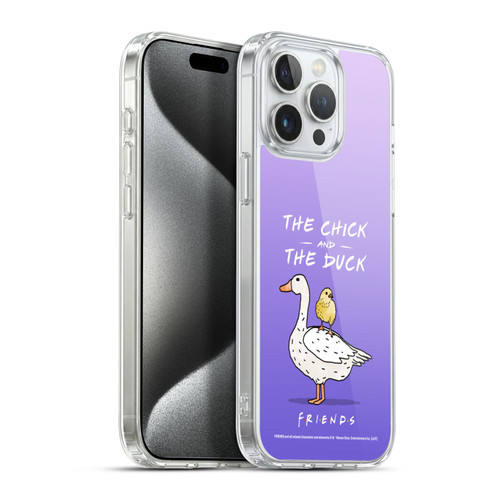 Friends TV Show Key Art Chick And Duck Soft Gel Case for Apple iPhone 15 Pro Max
