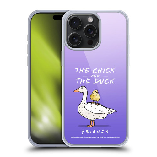 Friends TV Show Key Art Chick And Duck Soft Gel Case for Apple iPhone 15 Pro Max