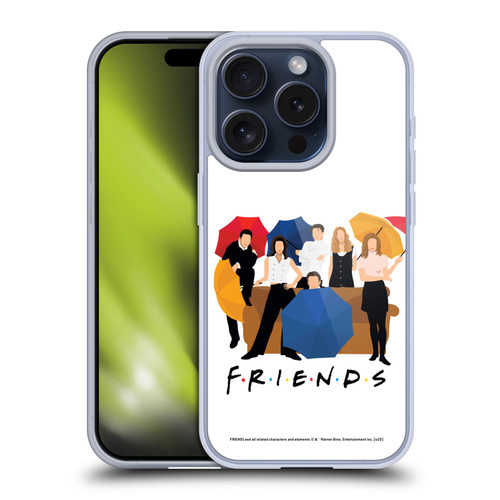 Friends TV Show Key Art Logo Opening Sequence Soft Gel Case for Apple iPhone 15 Pro