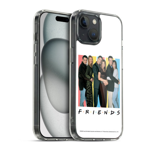 Friends TV Show Logos Cast Soft Gel Case for Apple iPhone 15