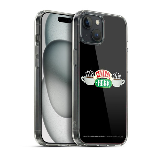 Friends TV Show Logos Central Perk Soft Gel Case for Apple iPhone 15 Plus