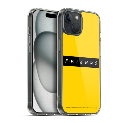Friends TV Show Logos Pattern Soft Gel Case for Apple iPhone 15 Plus