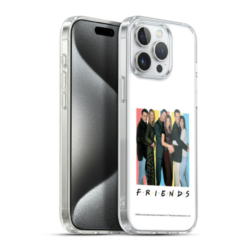 Friends TV Show Logos Cast Soft Gel Case for Apple iPhone 15 Pro Max