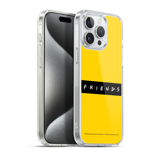 Friends TV Show Logos Pattern Soft Gel Case for Apple iPhone 15 Pro Max
