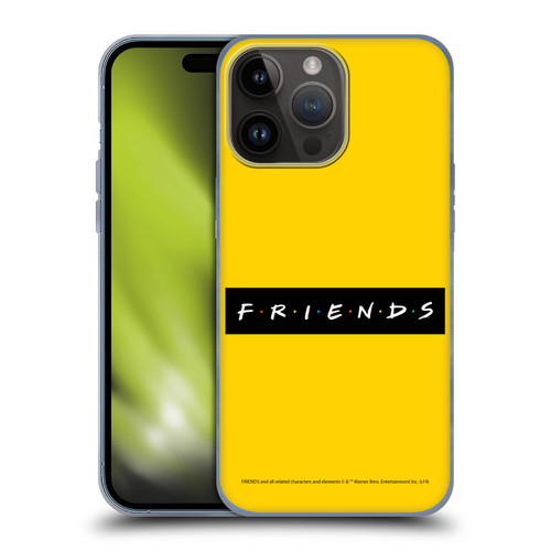 Friends TV Show Logos Pattern Soft Gel Case for Apple iPhone 15 Pro Max