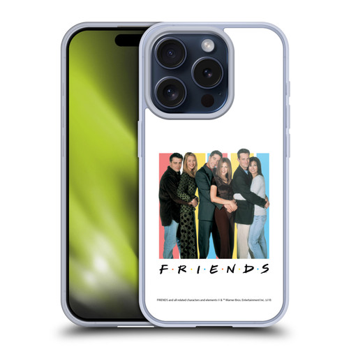 Friends TV Show Logos Cast Soft Gel Case for Apple iPhone 15 Pro
