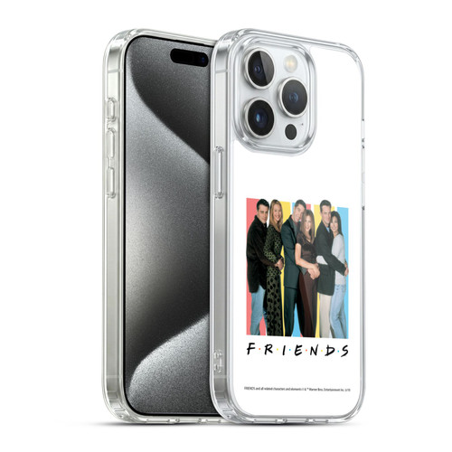 Friends TV Show Logos Cast Soft Gel Case for Apple iPhone 15 Pro