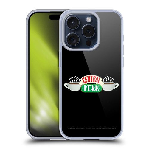 Friends TV Show Logos Central Perk Soft Gel Case for Apple iPhone 15 Pro