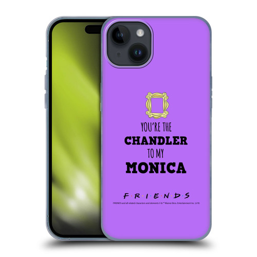 Friends TV Show Quotes BFF Soft Gel Case for Apple iPhone 15 Plus