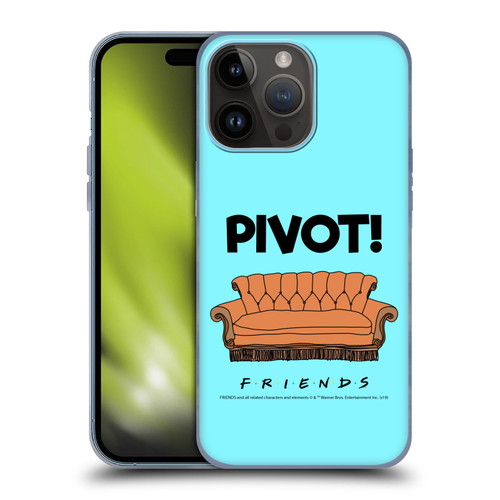 Friends TV Show Quotes Pivot Soft Gel Case for Apple iPhone 15 Pro Max