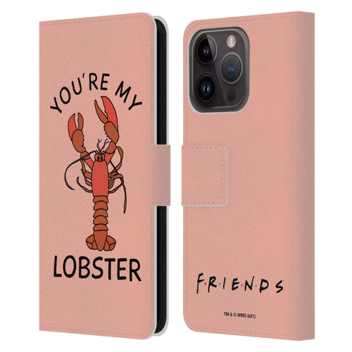 Friends TV Show Iconic Lobster Leather Book Wallet Case Cover For Apple iPhone 15 Pro
