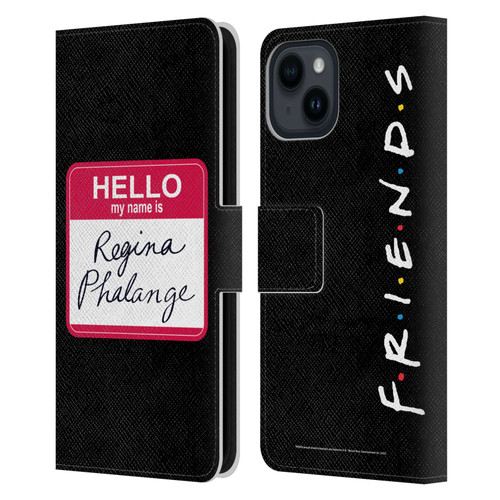 Friends TV Show Key Art Regina Phalange Leather Book Wallet Case Cover For Apple iPhone 15
