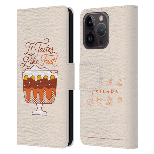 Friends TV Show Key Art Tastes Like Feet Leather Book Wallet Case Cover For Apple iPhone 15 Pro