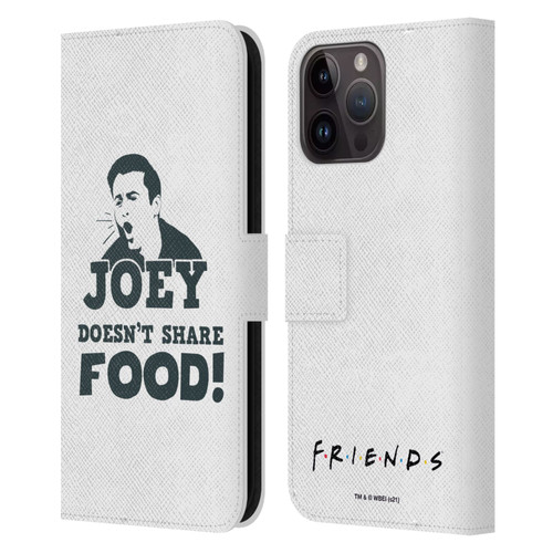Friends TV Show Quotes Joey Food Leather Book Wallet Case Cover For Apple iPhone 15 Pro Max