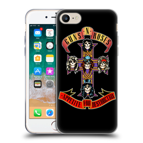 Guns N' Roses Key Art Appetite For Destruction Soft Gel Case for Apple iPhone 7 / 8 / SE 2020 & 2022